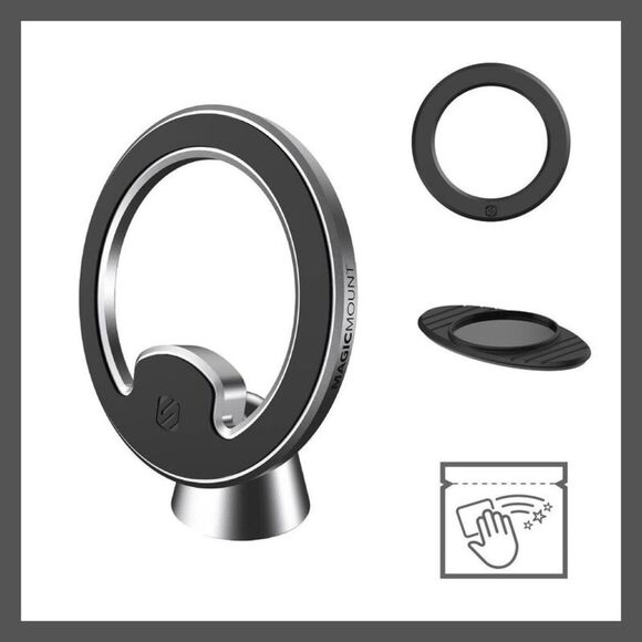 Scosche -  MagicMount Elite2 Dash Car Mount - Silver Silver - Picture 3 of 7